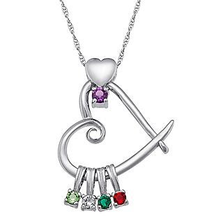Sterling Silver Birthstone Necklace $33