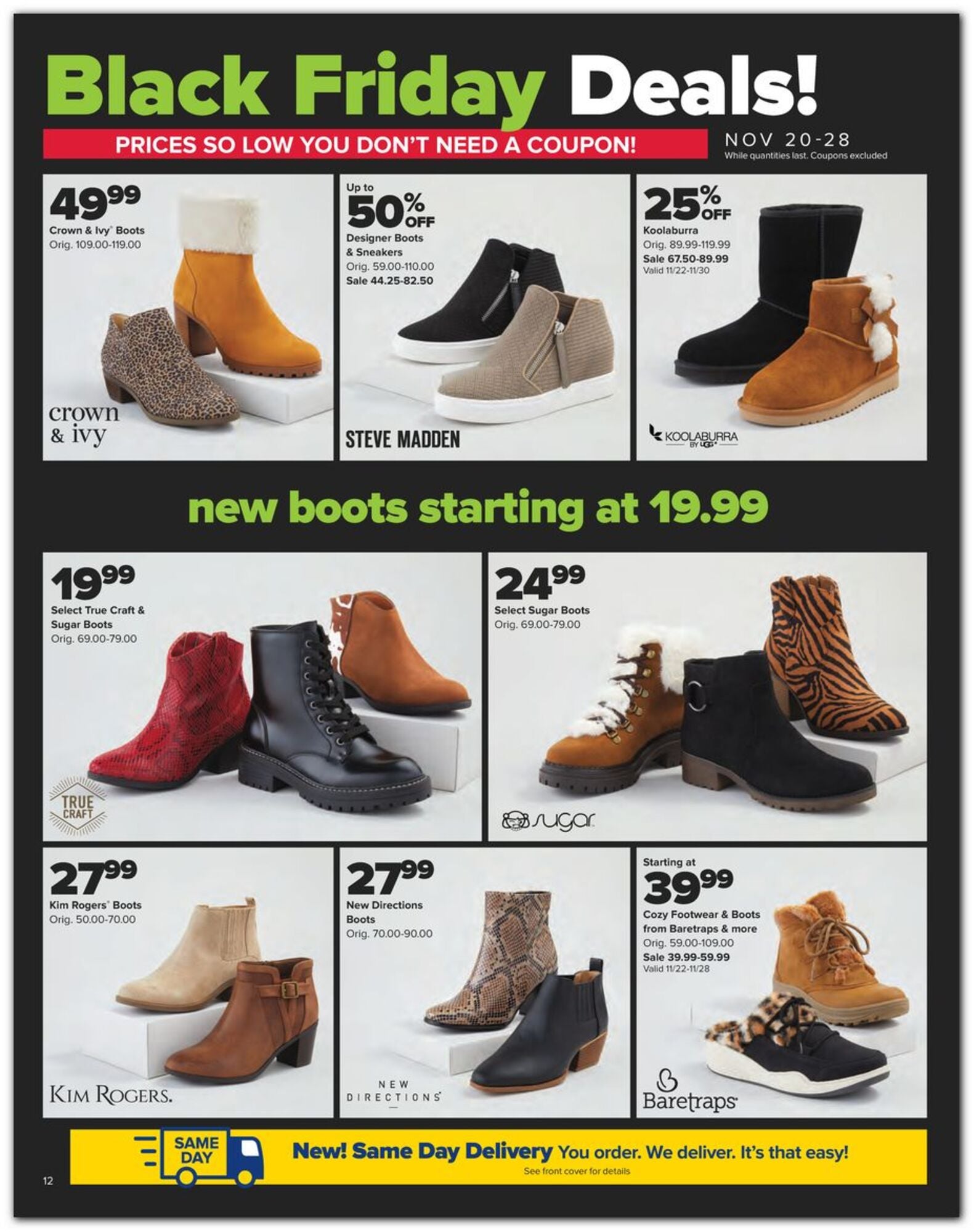 boots sale at belks