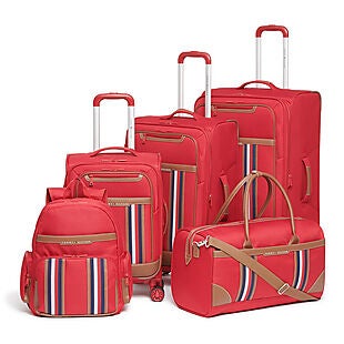 red tommy hilfiger suitcase