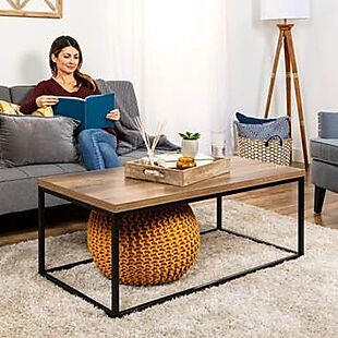 44" Metal-Frame Coffee Table $70 Shipped