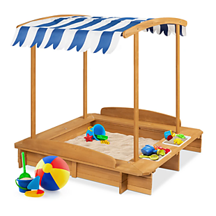 Kids' Wooden Cabana Sandbox $130 Shipped