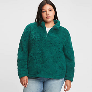 gap sherpa pullover