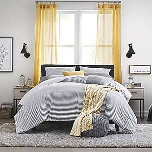 Heathered Stripe Comforter Set $40