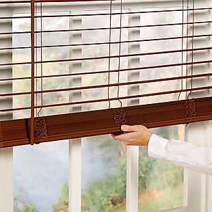 50% + 20% Off Cordless Faux-Wood Blinds