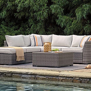 Ashley Outdoor Sectional Set $884 Shipped
