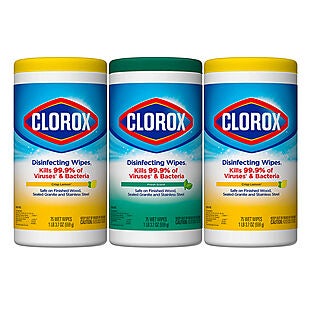 3pk Clorox Wipes $7