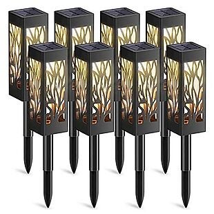 8pk LED Solar Path Lights $36 Shipped