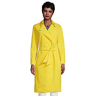 Lands' End Modern Trench Coat $56