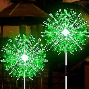 2pk Solar-Powered LED Firework Lights $14