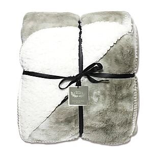 Tie-Dye Faux-Fur Throw $9