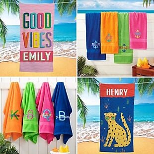 Personalized Beach Towels $23 Shipped