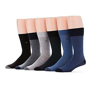 6pk Perry Ellis Casual Socks $24 Shipped