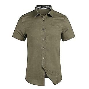 Men's Cotton Button-Up Shirt $19 Shipped