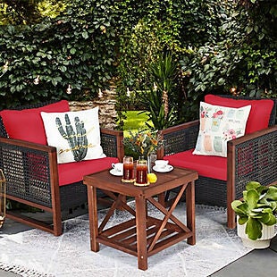 3pc Patio Conversation Set $258 Shipped