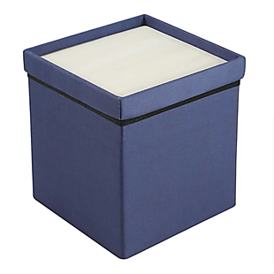 Folding Storage Ottoman with Tray Top $15