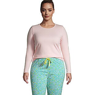 2pc Lands' End Plus-Size Pajama Set $11