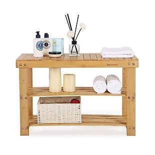 3-Tier Bamboo Bench $34 Shipped