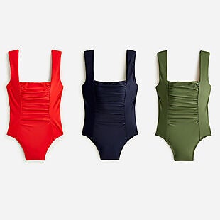 J.Crew Square-Neck Swimsuit $20 Shipped