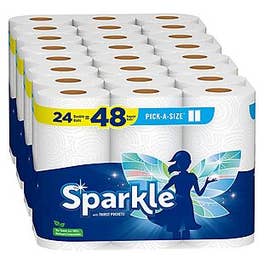 24ct Sparkle Paper Towel Double Rolls $21