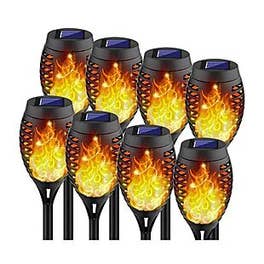 8pk Solar Torch Lights $34 Shipped