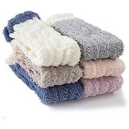 6 Pairs of Fuzzy Socks $7 at Amazon