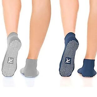 2 Pairs of Nonslip Grip Socks $9