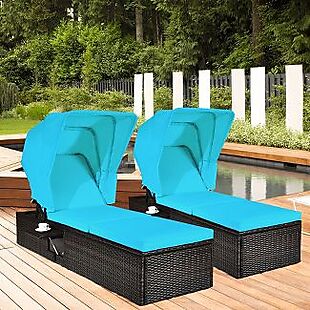 2pc Canopy Lounge Chair Set $443 Shipped