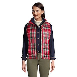 Lands' End Down Puffer Vest $12