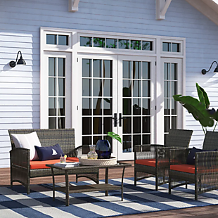 4pc Cushioned Patio Set $197 Shipped