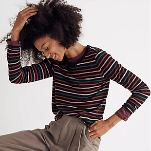 Madewell Ryley Stripe Tee $18 Shipped