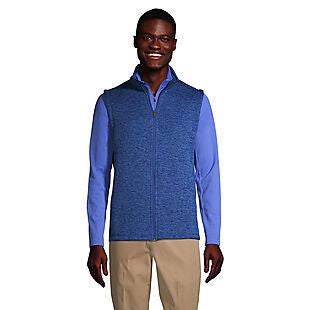 Lands' End Sweater Fleece Vest $9