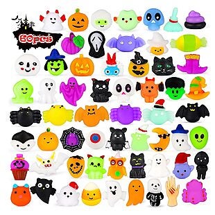 60pc Halloween Mochi Squishies $11