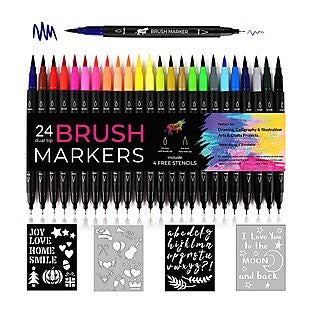 24pk Dual-Tip Markers $10