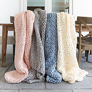 Chunky-Knit Blanket $49 Shipped