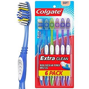 6pk Colgate Toothbrushes $4