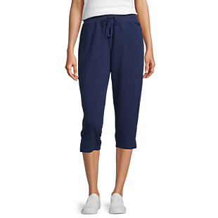 women's french terry capris