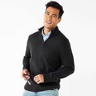 Sonoma Quarter-Zip Sweater $21 November 