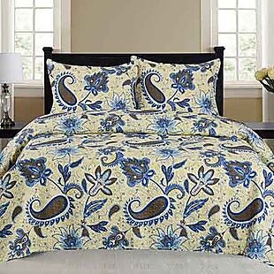 3pc Printed Quilt Sets under $20