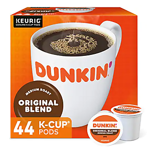 44ct Dunkin' Donuts K-Cups $20 Shipped