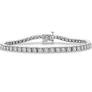 1ct Diamond Bracelet in Silver $140