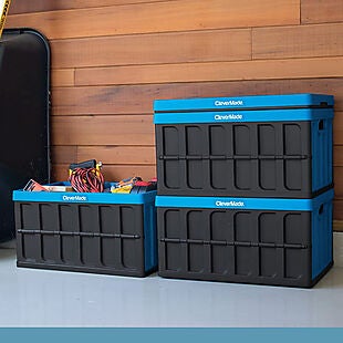 3 Stackable Storage Crates $44 Shipped