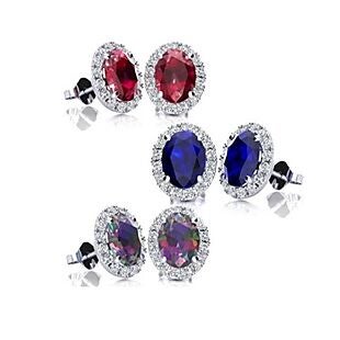 2.25ct Gemstone & Diamond Earrings $148