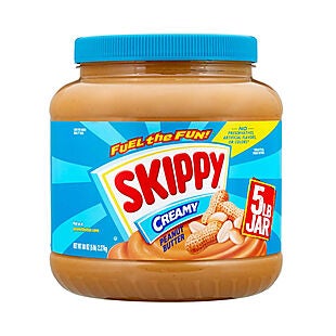 5lb Jar of Skippy Peanut Butter $9