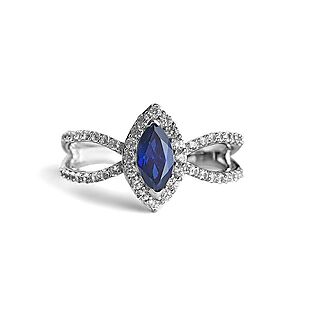 1.4ct Sapphire Ring in Silver $99 Shipped