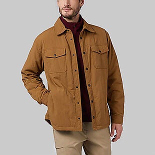 32 Degrees Fleece-Lined Shirt Jacket $23