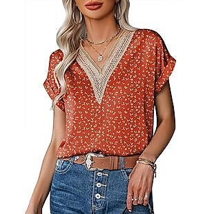 Women's Satin Blouse $13