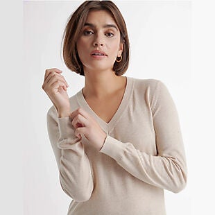 Cotton-Cashmere Sweaters $30 Shipped