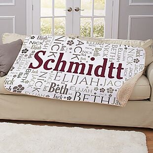 Personalized Sherpa Throws $37