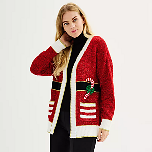 Christmas Sweater Cardigan $24