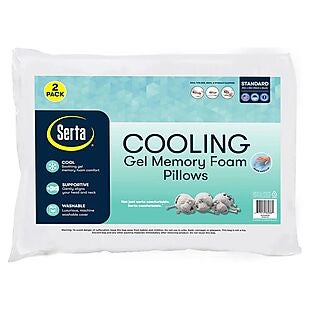 2ct Serta Cool Gel Memory Foam Pillow $22